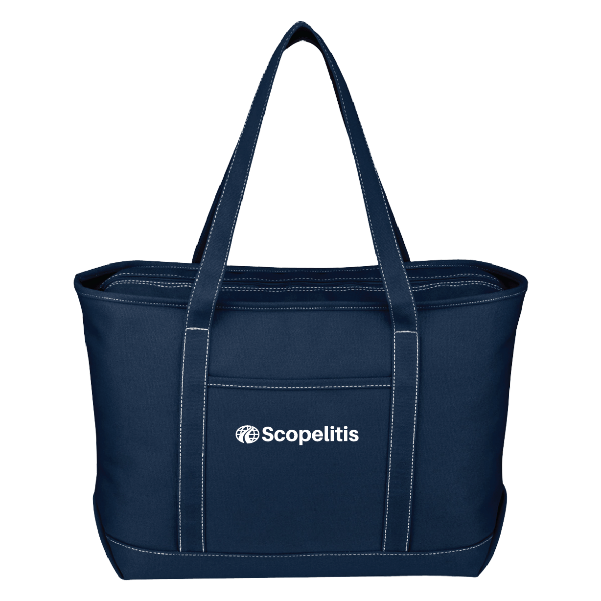 LARGE COTTON CANVAS YACHT TOTE BAG